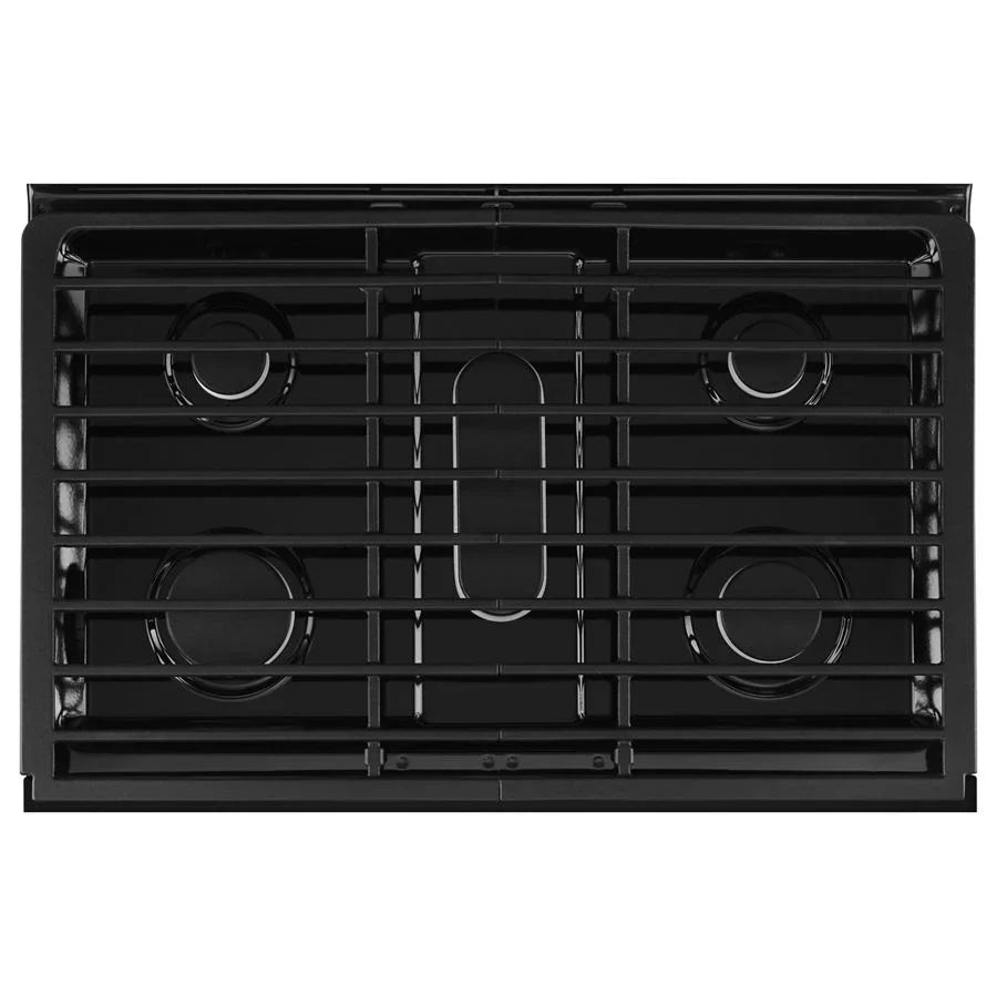 Whirlpool WGG745S0FE 6.0 Cu. Ft. Gas Double Oven Range with EZ-2-Lift™ Hinged Grates Black Ice