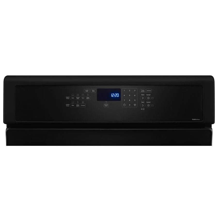 Whirlpool WGG745S0FE 6.0 Cu. Ft. Gas Double Oven Range with EZ-2-Lift™ Hinged Grates Black Ice