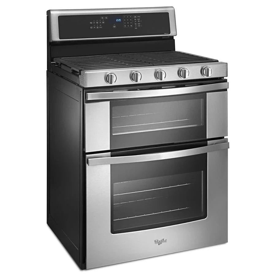 Whirlpool WGG745S0FS 6.0 Cu. Ft. Gas Double Oven Range with EZ-2-Lift™ Hinged Grates Stainless Steel