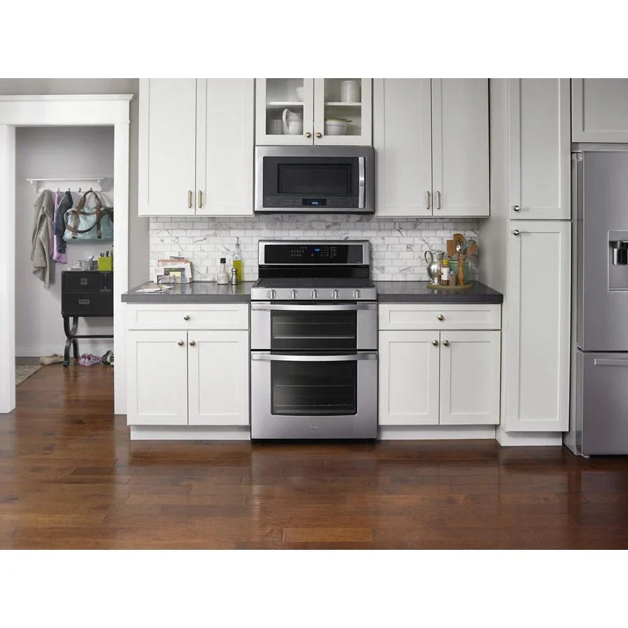 Whirlpool WGG745S0FS 6.0 Cu. Ft. Gas Double Oven Range with EZ-2-Lift™ Hinged Grates Stainless Steel