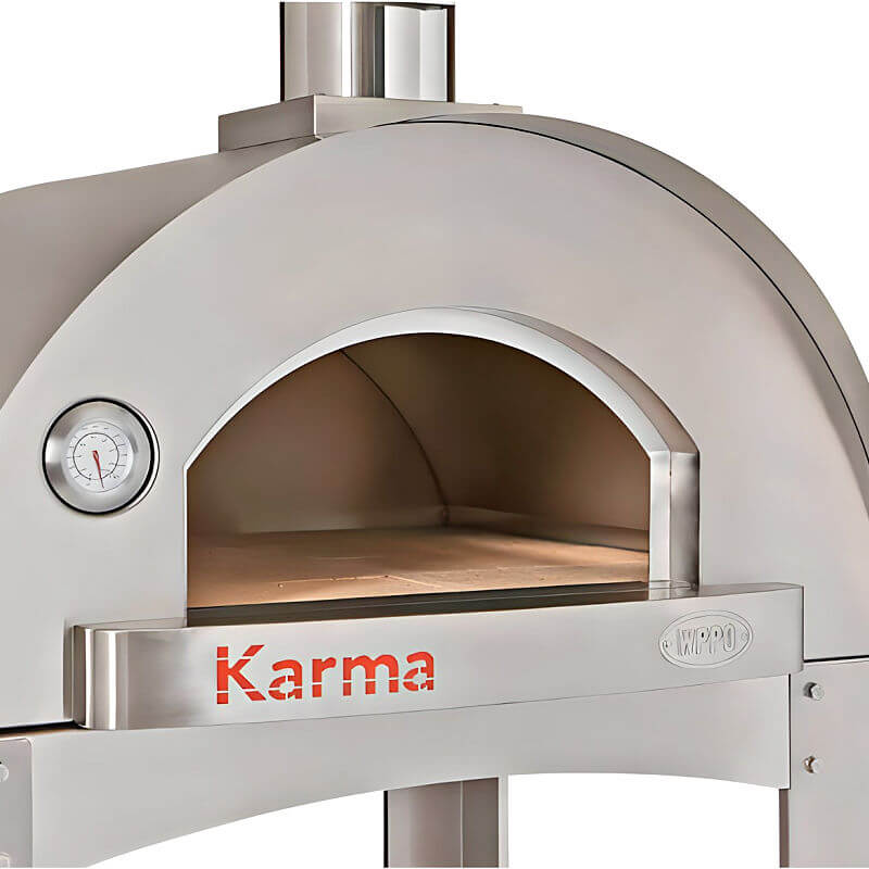 WPPO Karma 32-Inch Wood Fired Pizza Oven w/ Cart
