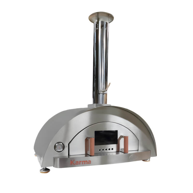 WPPO Karma Professional 42 Inch Stainless Steel Wood Fired Pizza Oven - WKK-03S-304SS