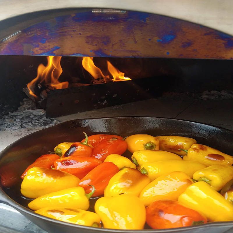 WPPO Karma Professional 42 Inch Stainless Steel Wood Fired Pizza Oven - WKK-03S-304SS