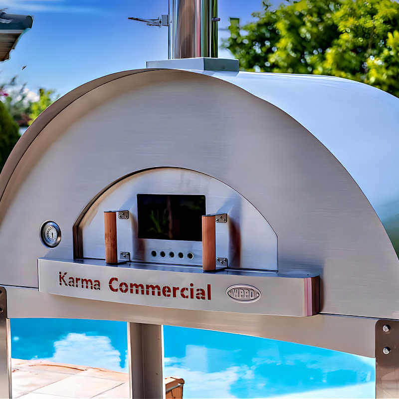 WPPO Karma 55 Inch Wood Fired Pizza Oven w/ Cart