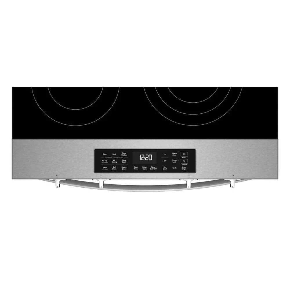 Whirlpool WSES5030SZ 30-inch Electric Smart Range with Air Cooking Technology Fingerprint Resistant Stainless Steel