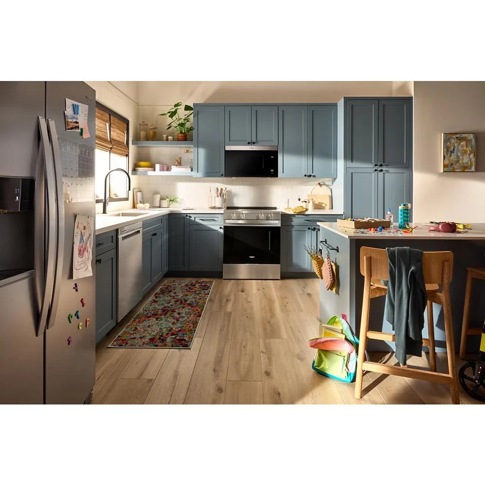 Whirlpool WSES5030SZ 30-inch Electric Smart Range with Air Cooking Technology Fingerprint Resistant Stainless Steel