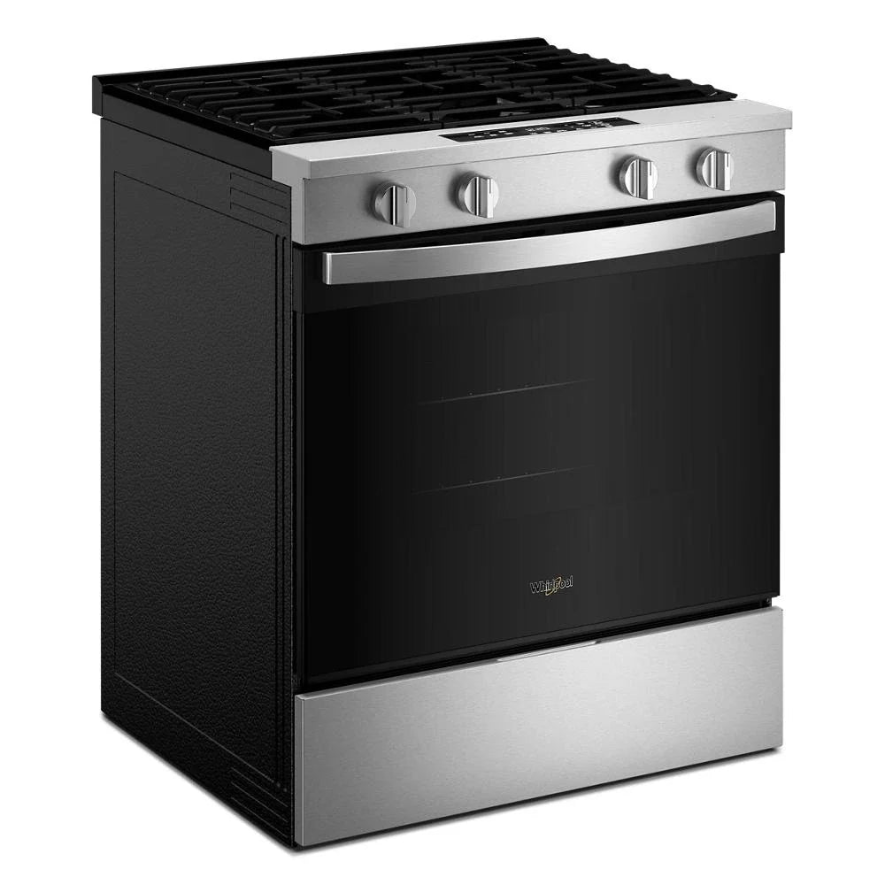 Whirlpool WSGS3330TS 30-inch Gas Range with No Preheat Mode and Slow Cook Stainless Steel