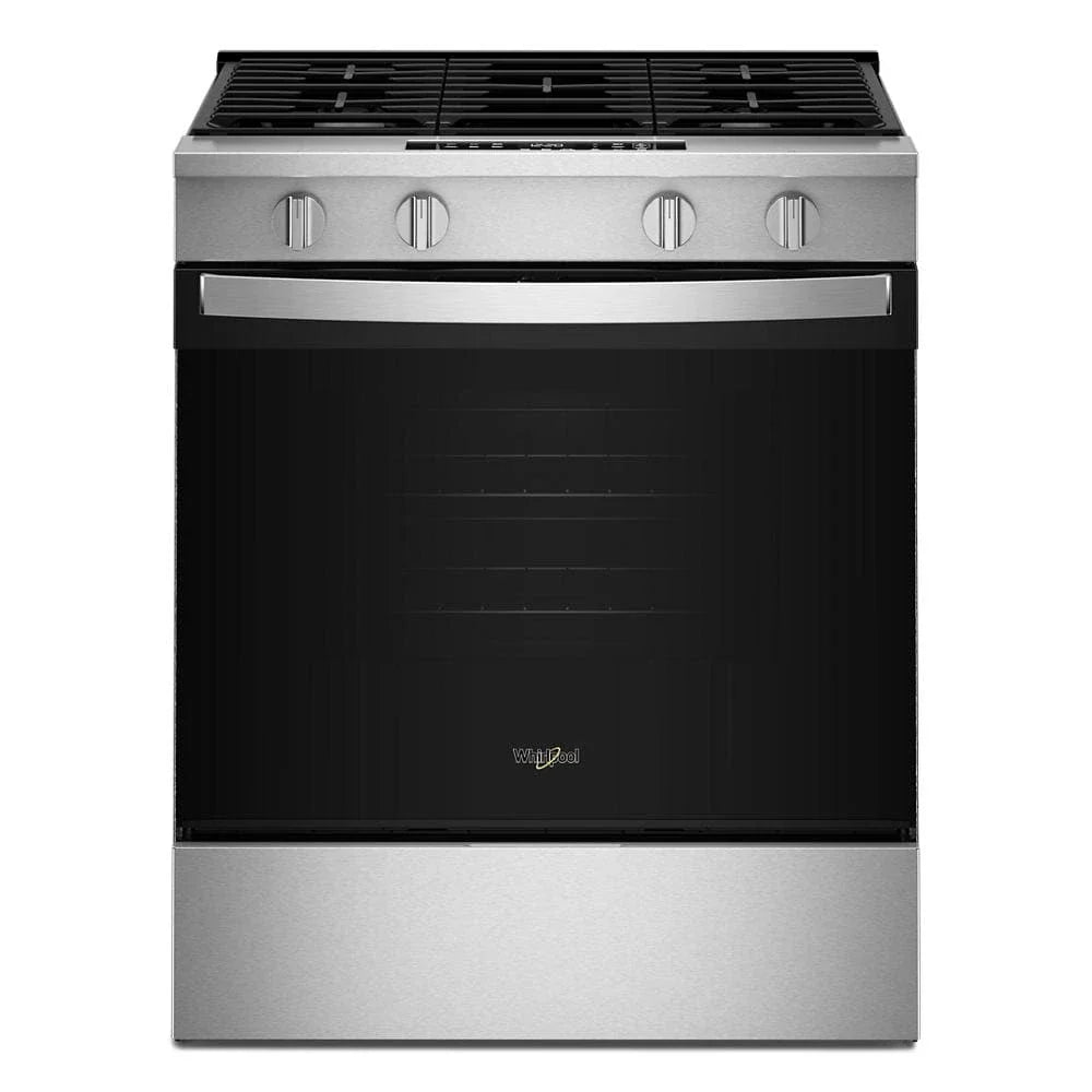 Whirlpool WSGS3330TS 30-inch Gas Range with No Preheat Mode and Slow Cook Stainless Steel