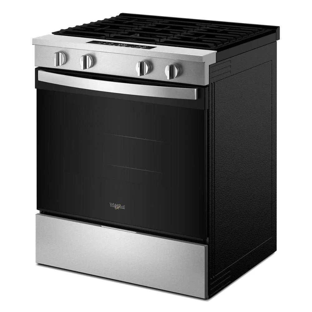 Whirlpool WSGS3330TS 30-inch Gas Range with No Preheat Mode and Slow Cook Stainless Steel
