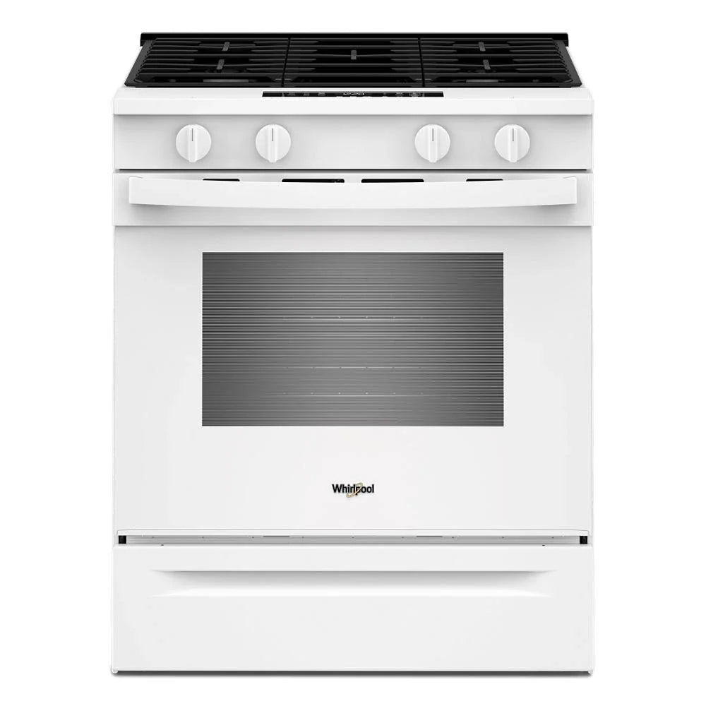 Whirlpool WSGS3330TW 30-inch Gas Range with No Preheat Mode and Slow Cook White