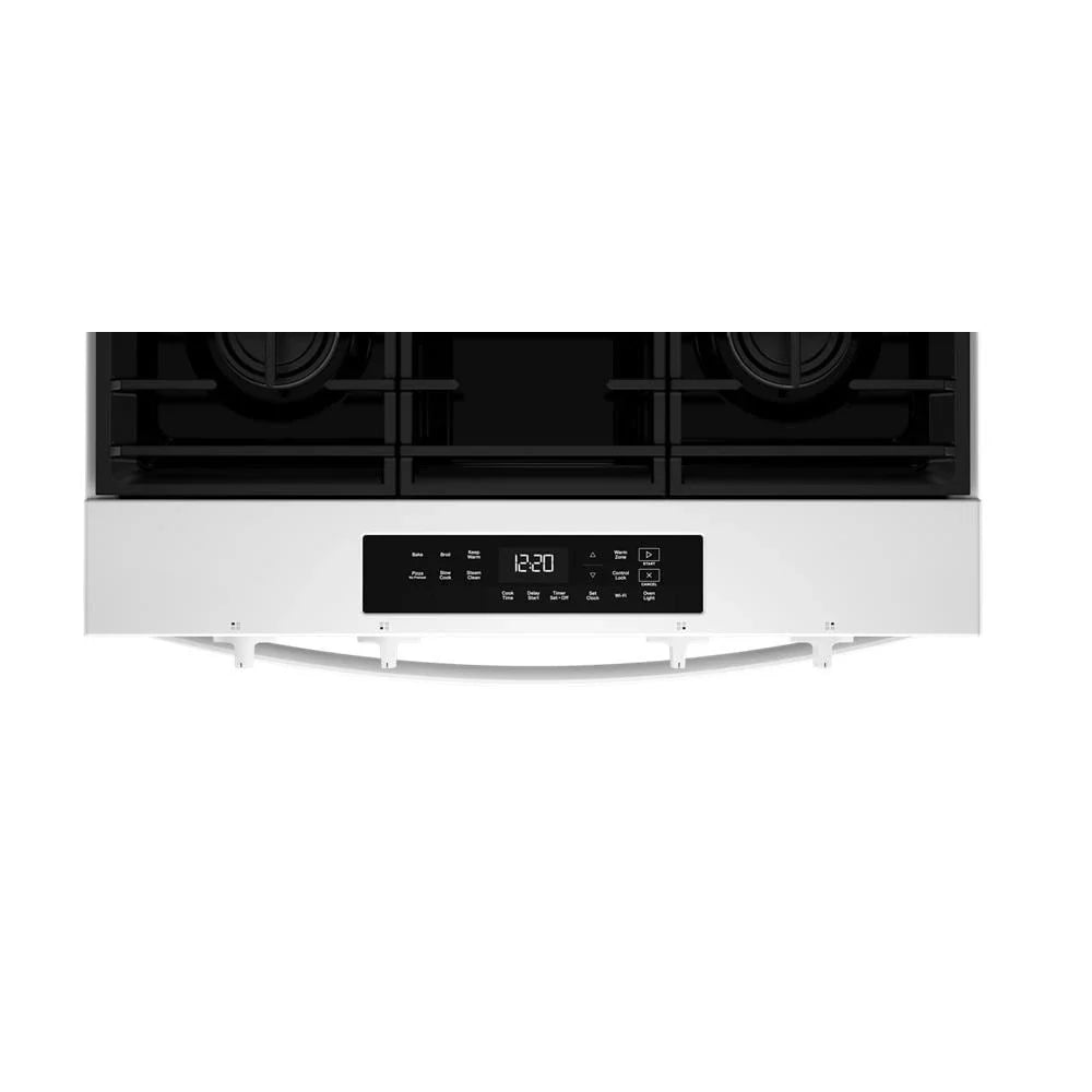 Whirlpool WSGS3330TW 30-inch Gas Range with No Preheat Mode and Slow Cook White