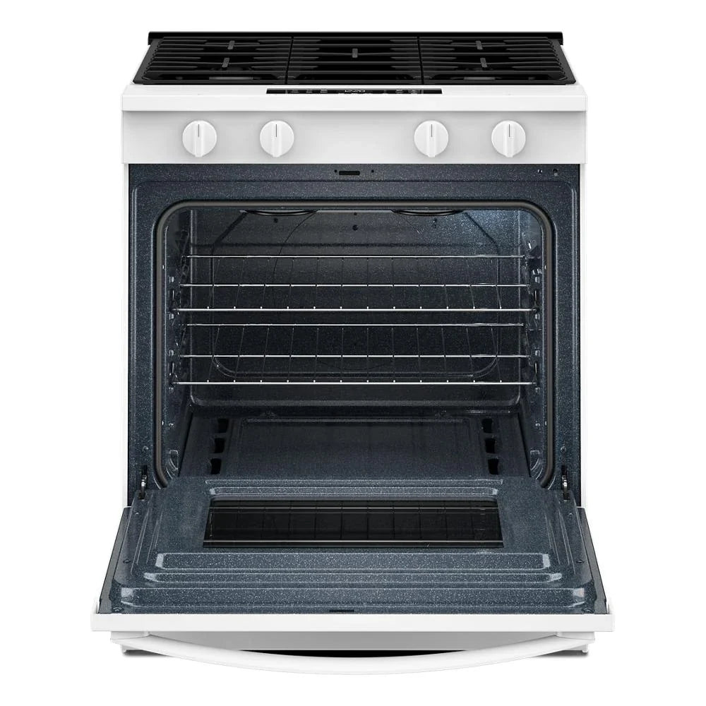 Whirlpool WSGS3330TW 30-inch Gas Range with No Preheat Mode and Slow Cook White