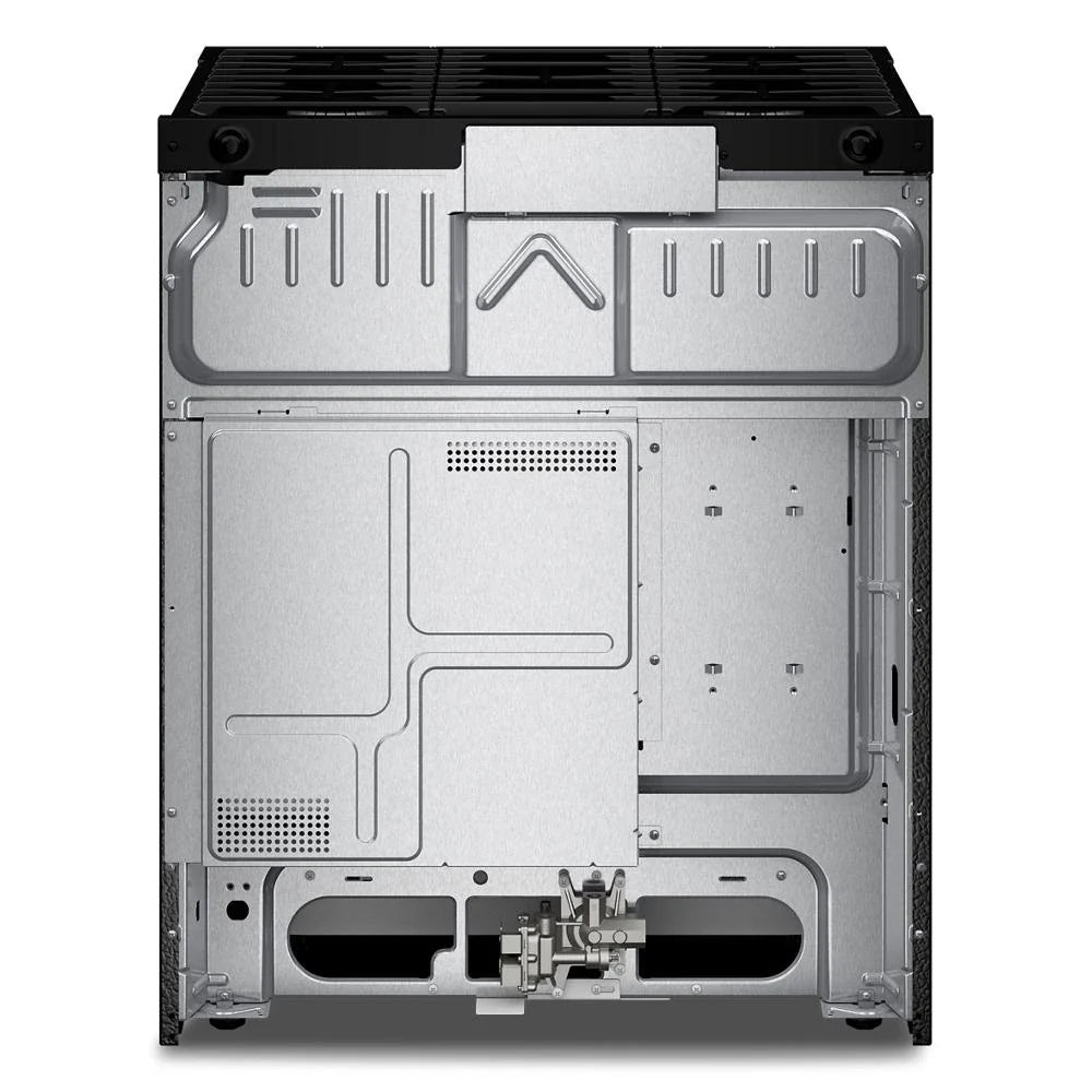 Whirlpool WSGS4530TB 30-inch Gas Smart Range with Air Cooking Technology and Steam Clean Black