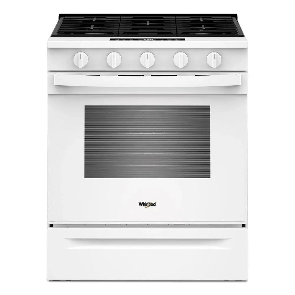Whirlpool WSGS5030SW 30-inch Gas Smart Range with Air Cooking Technology White