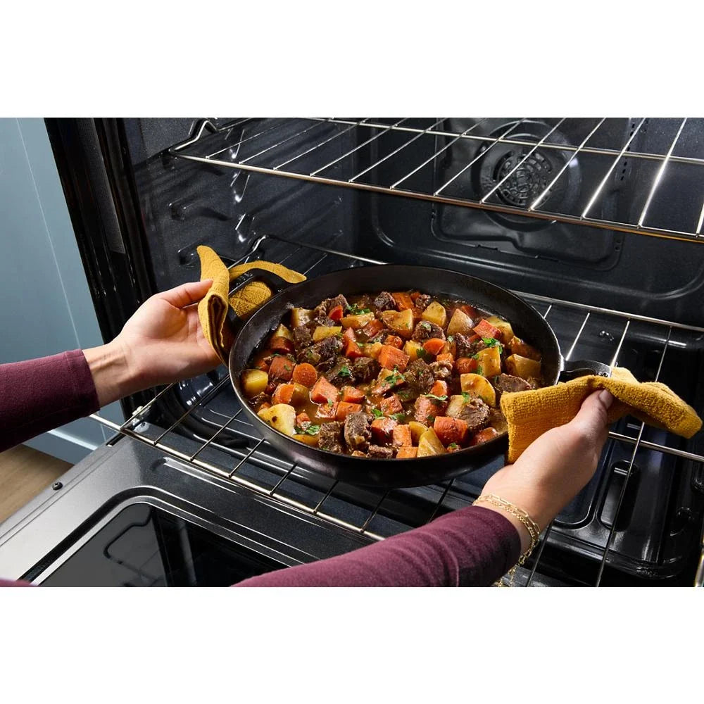 Whirlpool WSGS5030SZ 30-inch Gas Smart Range with Air Cooking Technology Fingerprint Resistant Stainless Steel