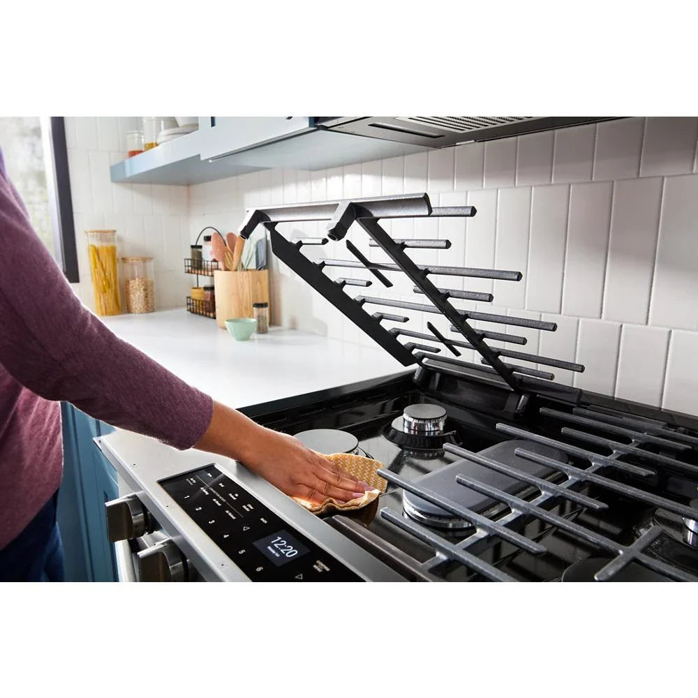 Whirlpool WSGS7530RZ 30-inch Smart Slide In Gas Range with Air Cooking Technology, No Preheat Air Fry, Steam/Self Clean and High Speed Preheat Fingerprint Resistant Stainless Steel