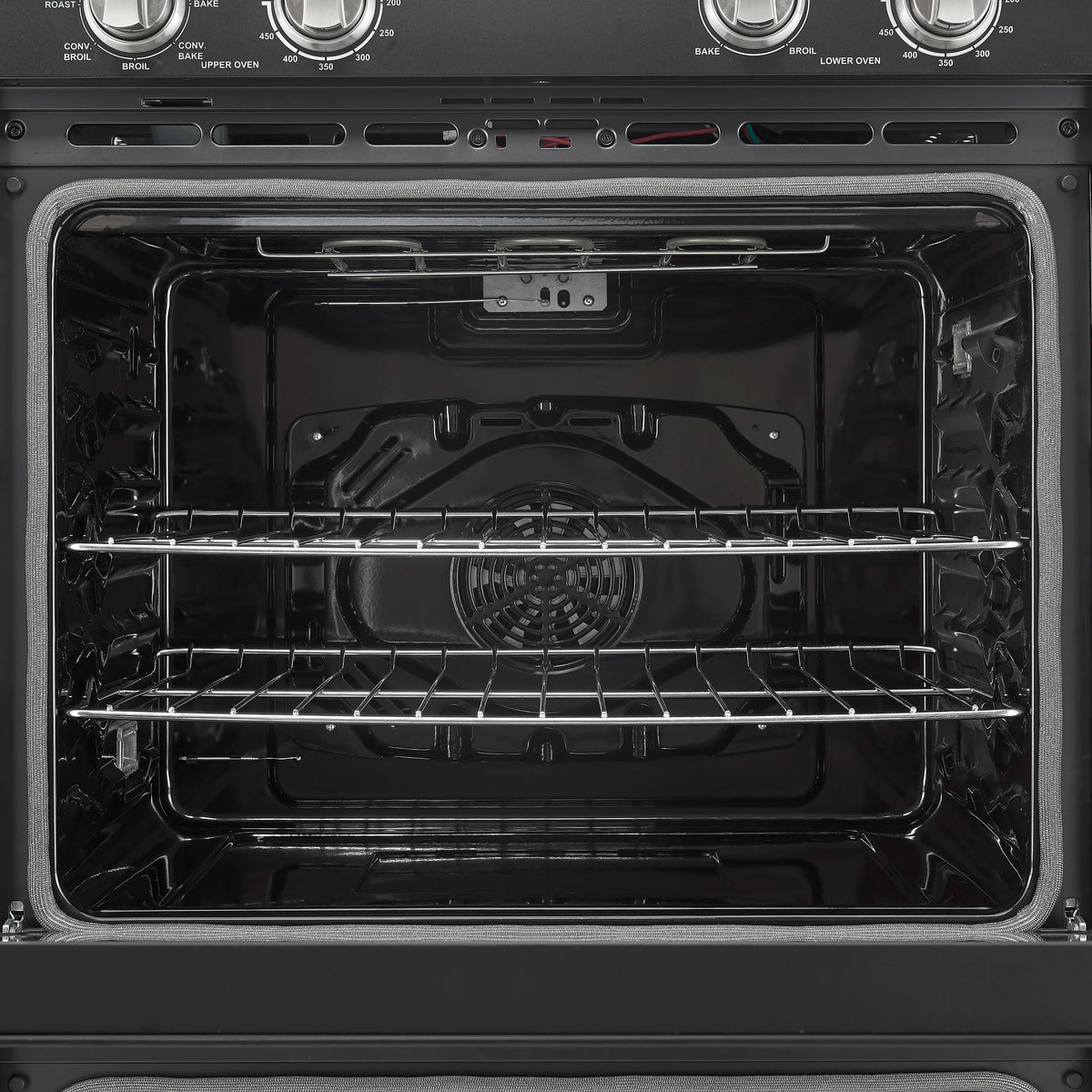Forno 2-Piece Appliance Package - 30-Inch Vomero Double Wall Oven & 30-Inch Microwave Oven in Black with Stainless Steel Trim