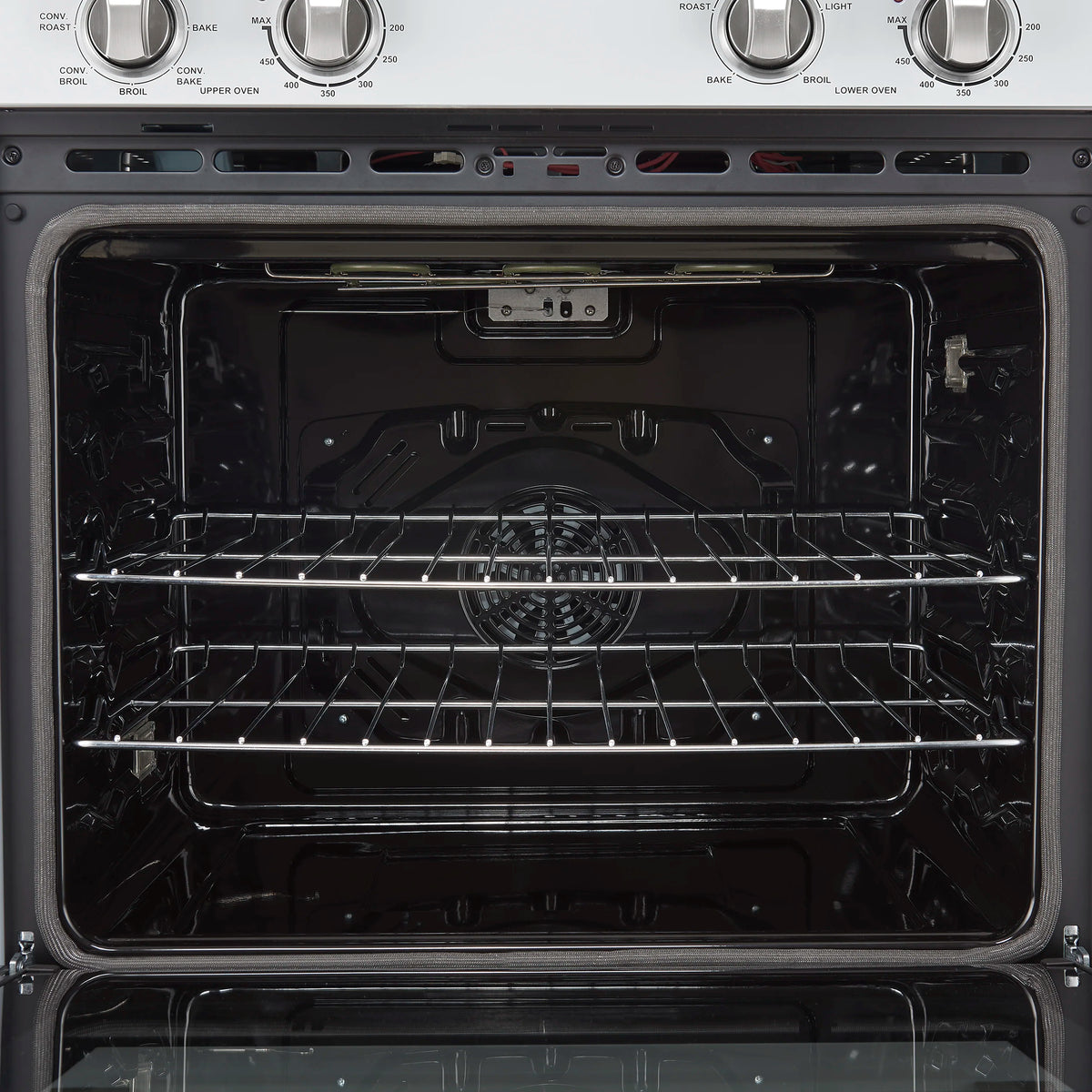 Forno 2-Piece Appliance Package - 30-Inch Vomero Double Wall Oven & 30-Inch Microwave Oven in White with Stainless Steel Trim