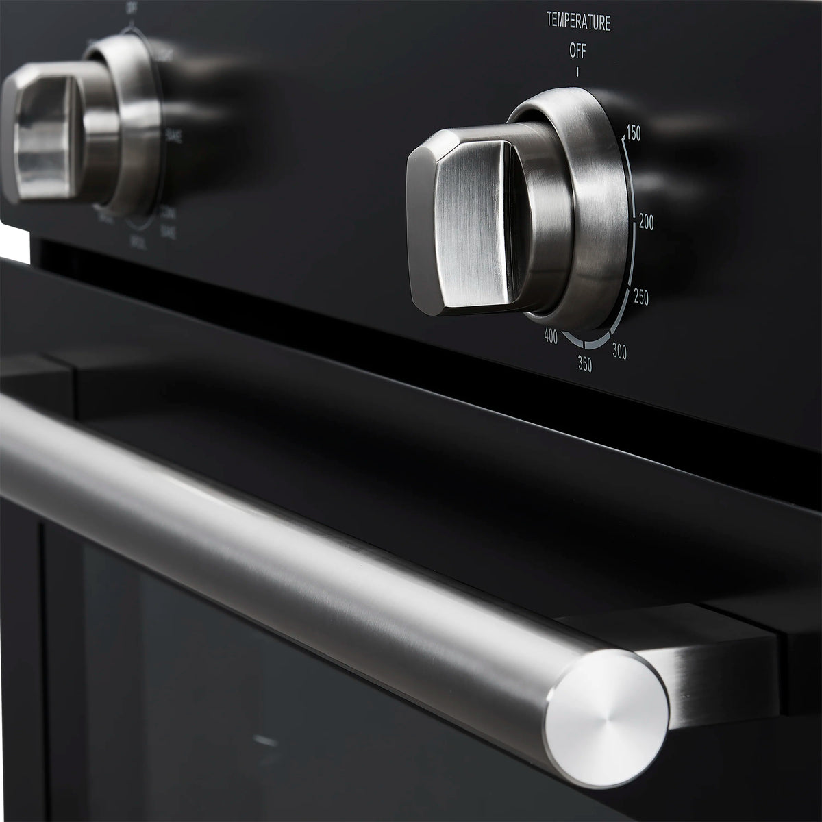 Forno Vomero 30-Inch Wall Oven with 5 cu.ft Total Capacity in Black with Stainless Steel Handle (FBOEL1370-30BLK)