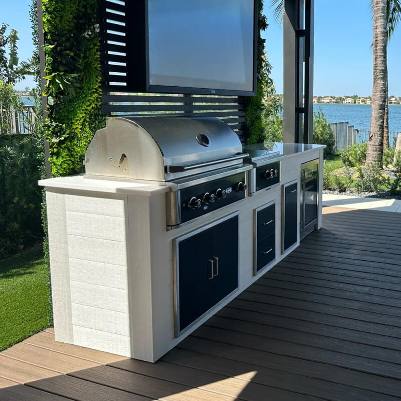 Wildfire Ranch Pro 36 Inch Black 304 Stainless Steel Built In Gas Grill