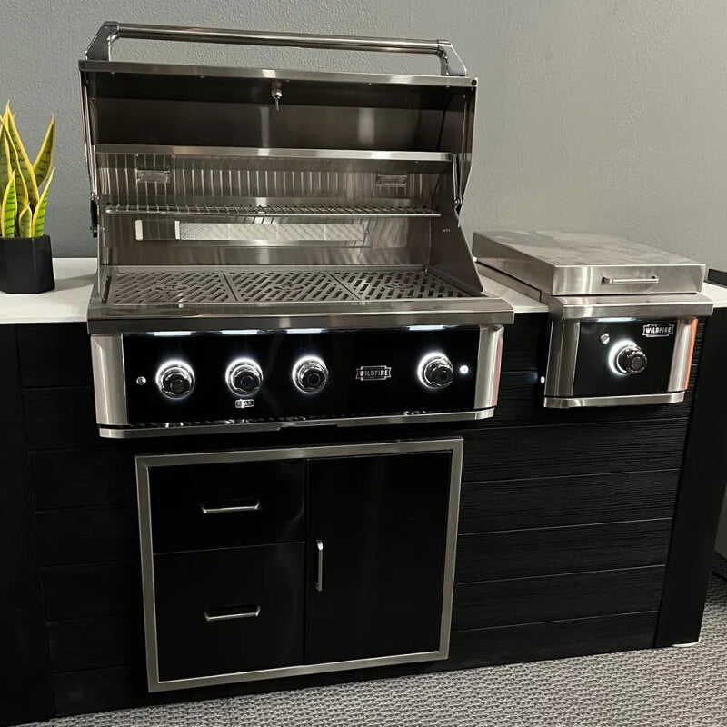 Wildfire Ranch Pro 36 Inch Black 304 Stainless Steel Built In Gas Grill