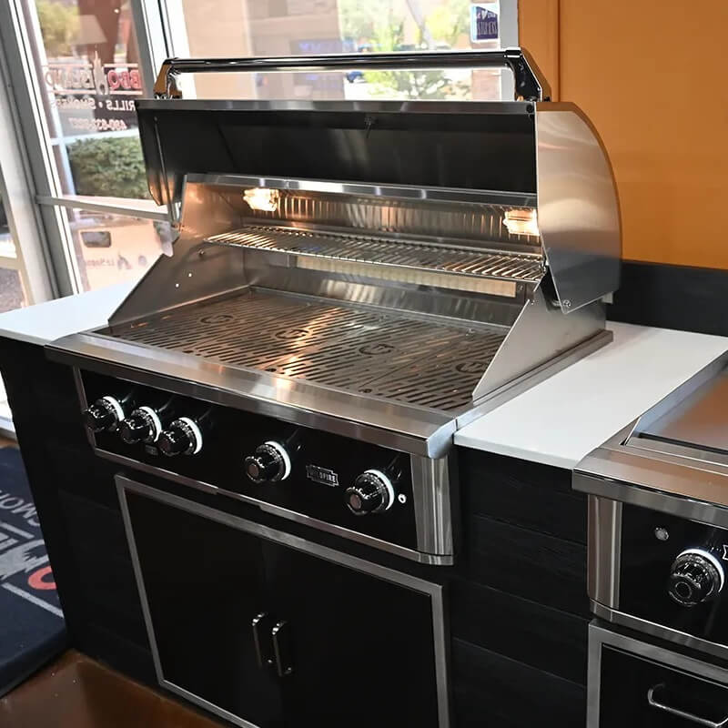 Wildfire Ranch Pro 42 Inch Black 304 Stainless Steel Built In Gas Grill