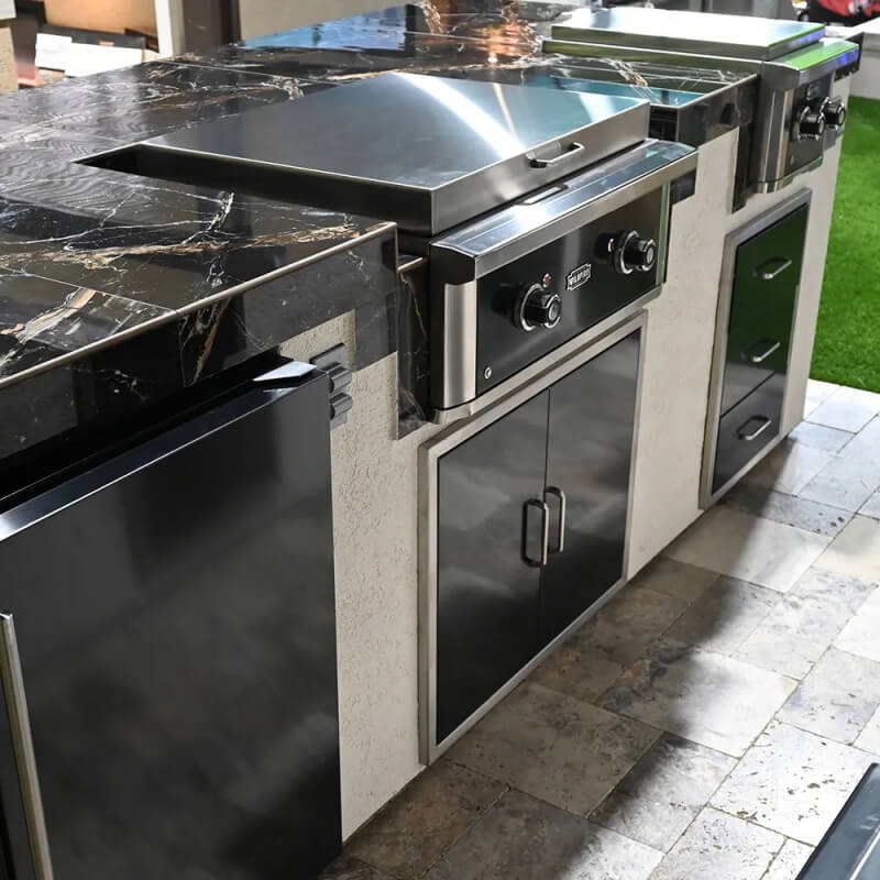 Wildfire Ranch Pro 30 Inch Black Stainless Steel Built-In Gas Griddle