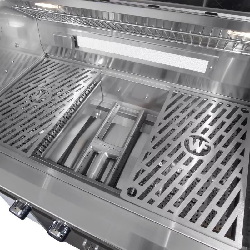 Wildfire Ranch Pro 36 Inch 304 Stainless Steel Built In Gas Grill - Brushed Bronze Accents