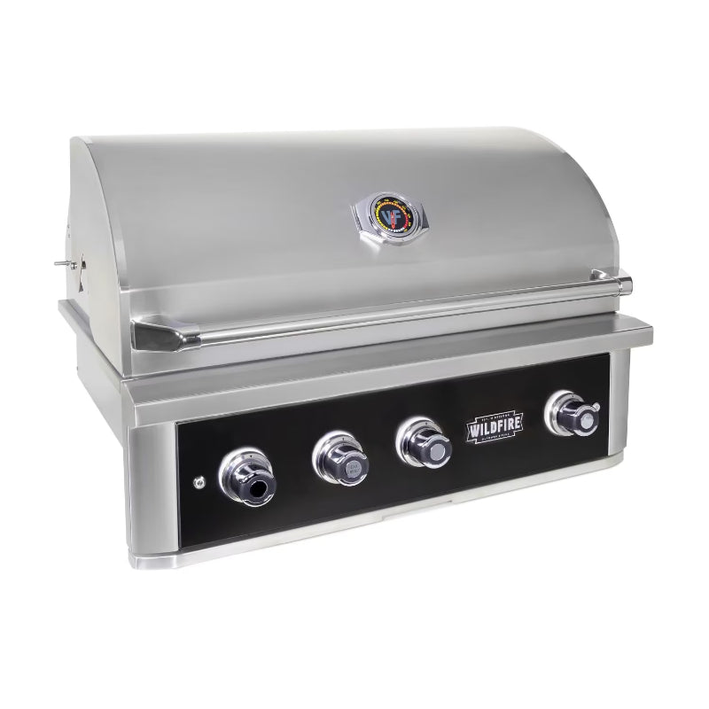 Wildfire Ranch Pro 36 Inch Black 304 Stainless Steel Built In Gas Grill
