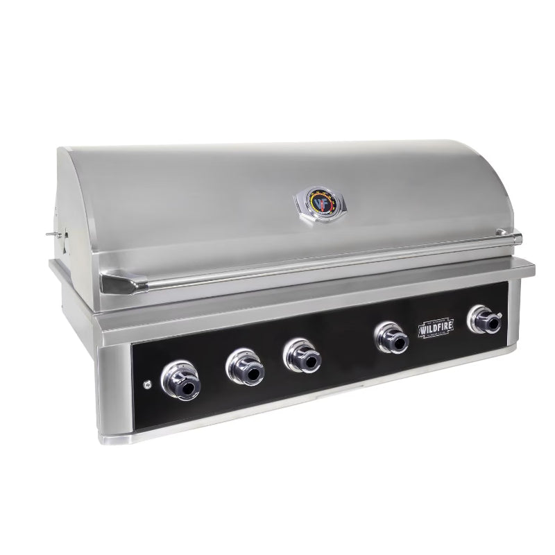 Wildfire Ranch Pro 42 Inch Black 304 Stainless Steel Built In Gas Grill