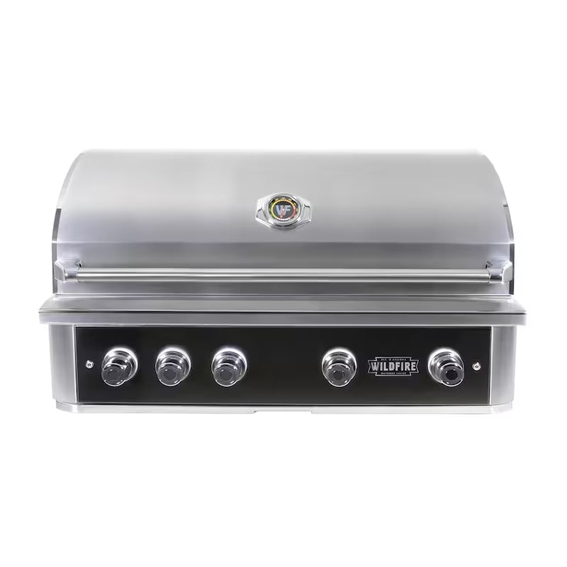 Wildfire Ranch Pro 42 Inch Black 304 Stainless Steel Built In Gas Grill