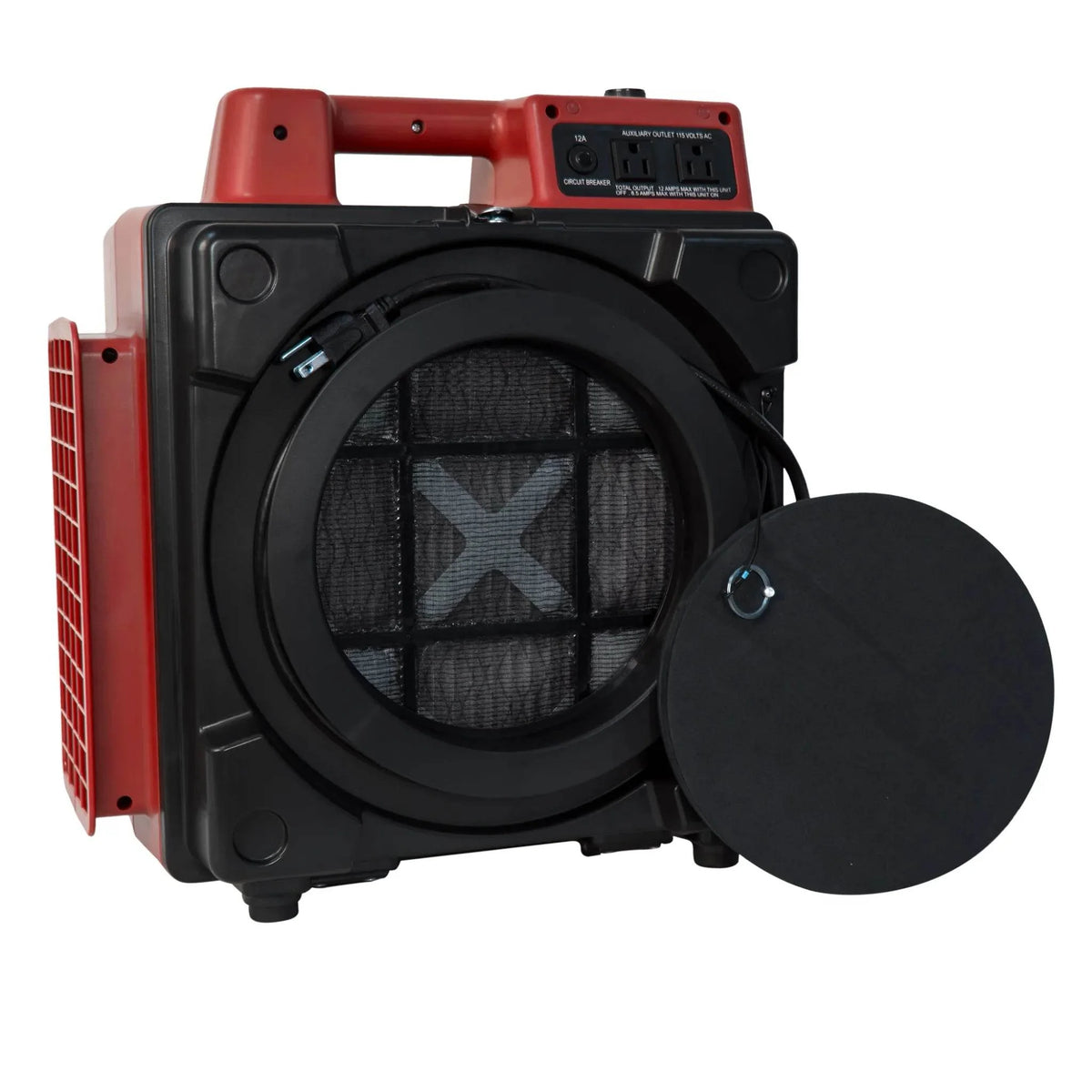 XPOWER mini HEPA air scrubber X-2480A - main view with cap open