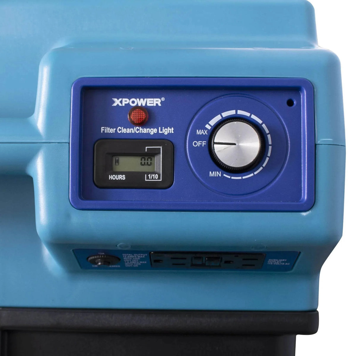 XPOWER HEPA air scrubber X-4700AM - control panel