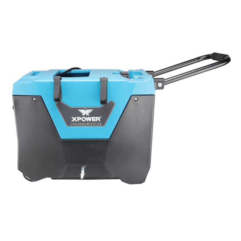 XPOWER LGR commercial dehumidifier XD-125Li - left side view