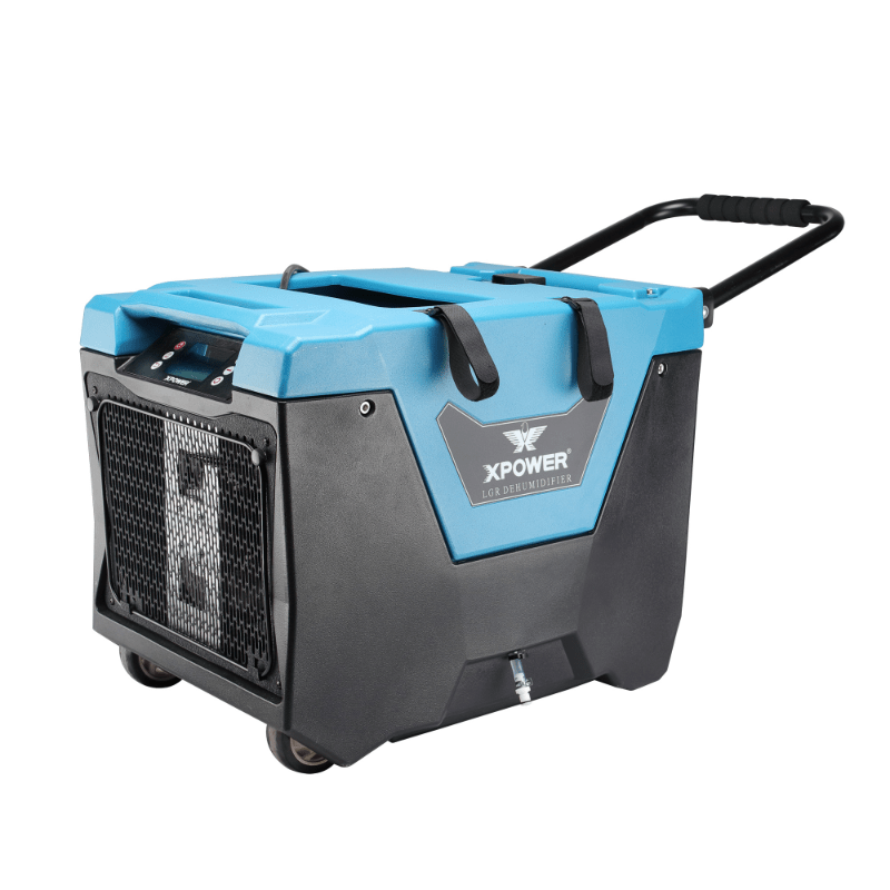 XPOWER LGR commercial dehumidifier XD-125Li - partial left angle view