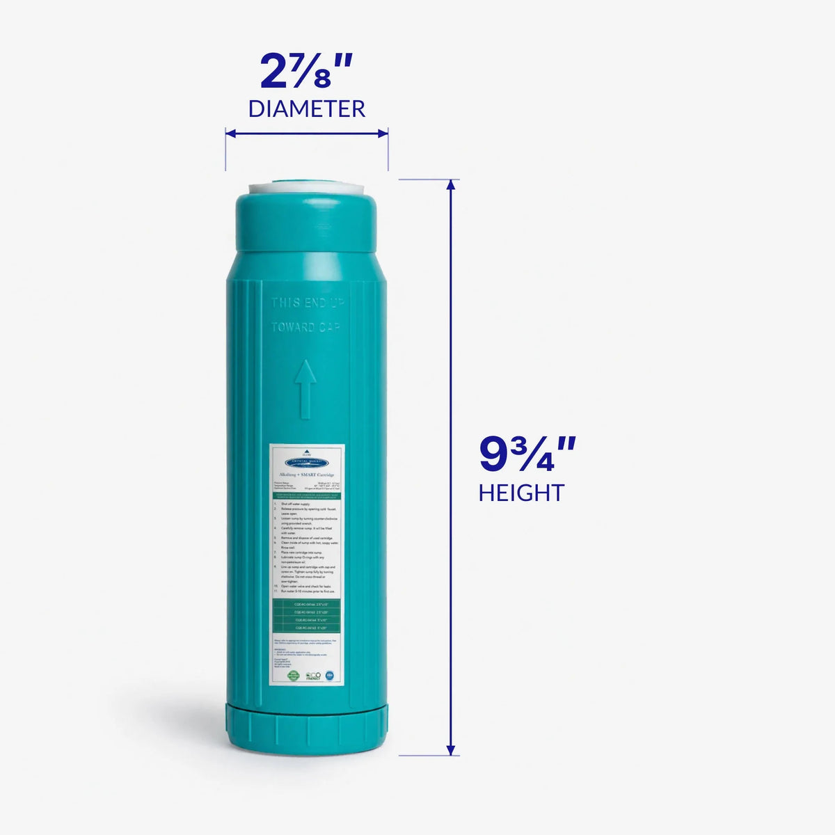 Crystal Quest Alkalize, Mineralizer & Oxidation + SMART Replacement Filter Cartridge