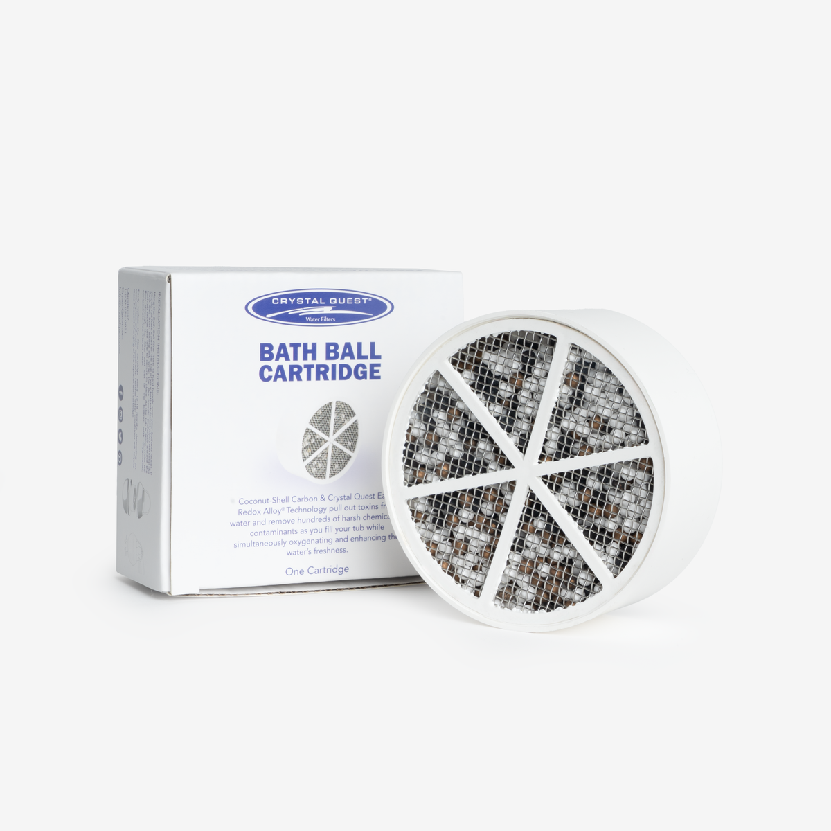 Crystal Quest Bath Ball Replacement Filter Cartridge, 4-5 GPM