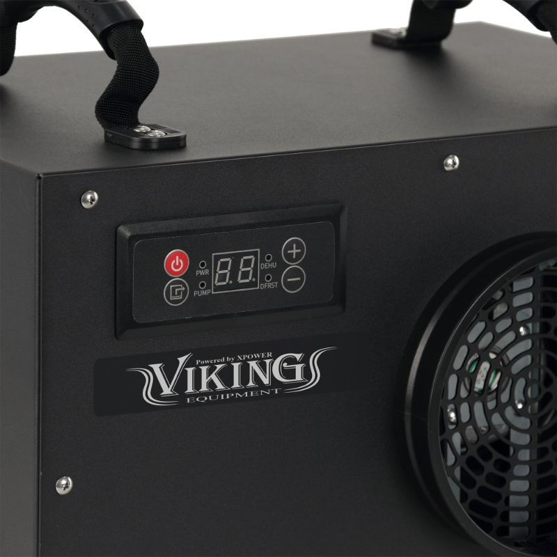 XPOWER Viking crawl space dehumidifier BD-65 - digital control panel