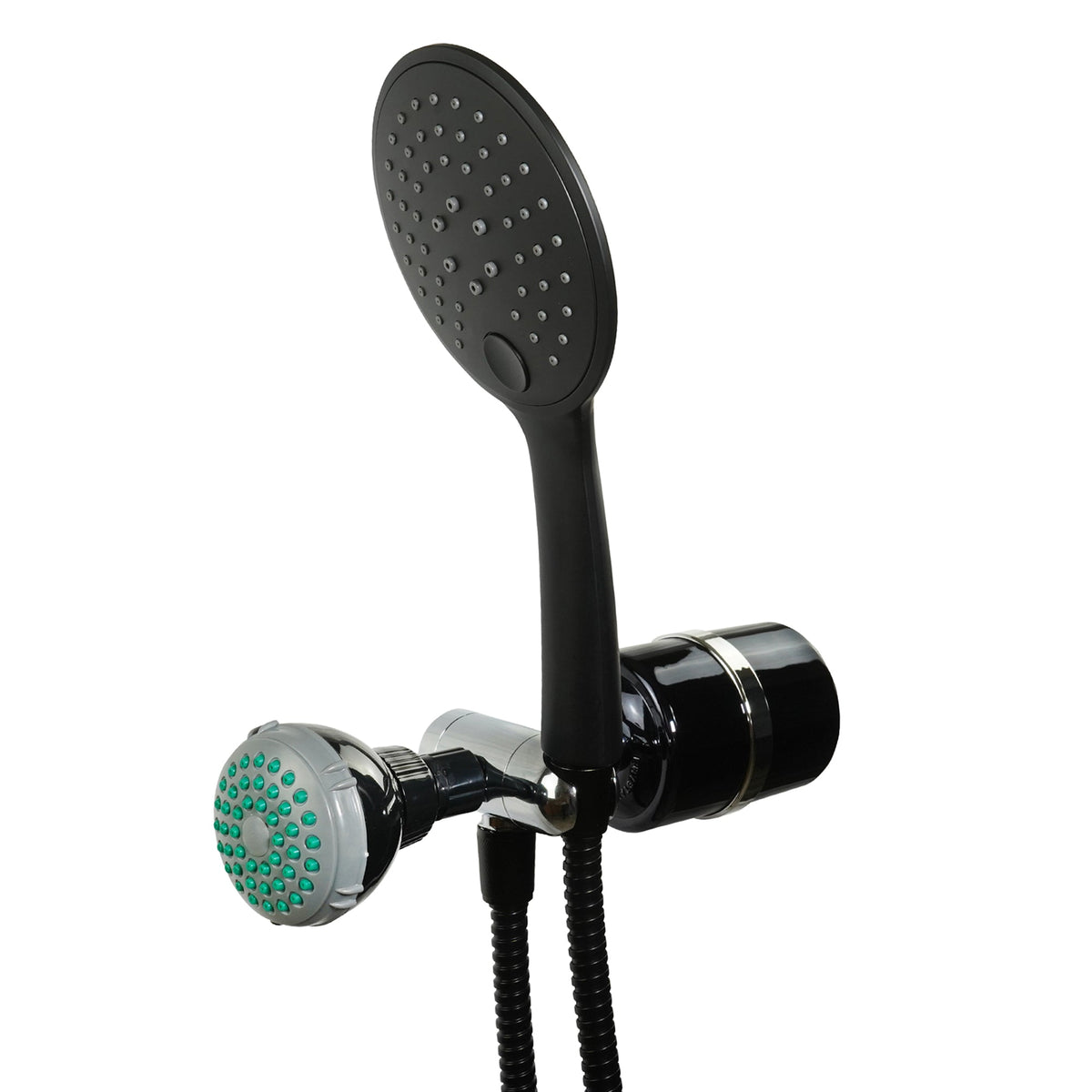 Crystal Quest 2-in-1 Handheld and Shower Head Combo Filter, 3-Way Diverter, 2 GPM