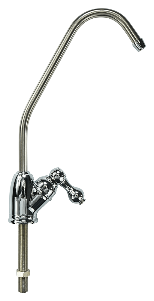 Crystal Quest Brushed Nickel Faucet, 1/4" Tube, European Handle (CQE-PT-03502)