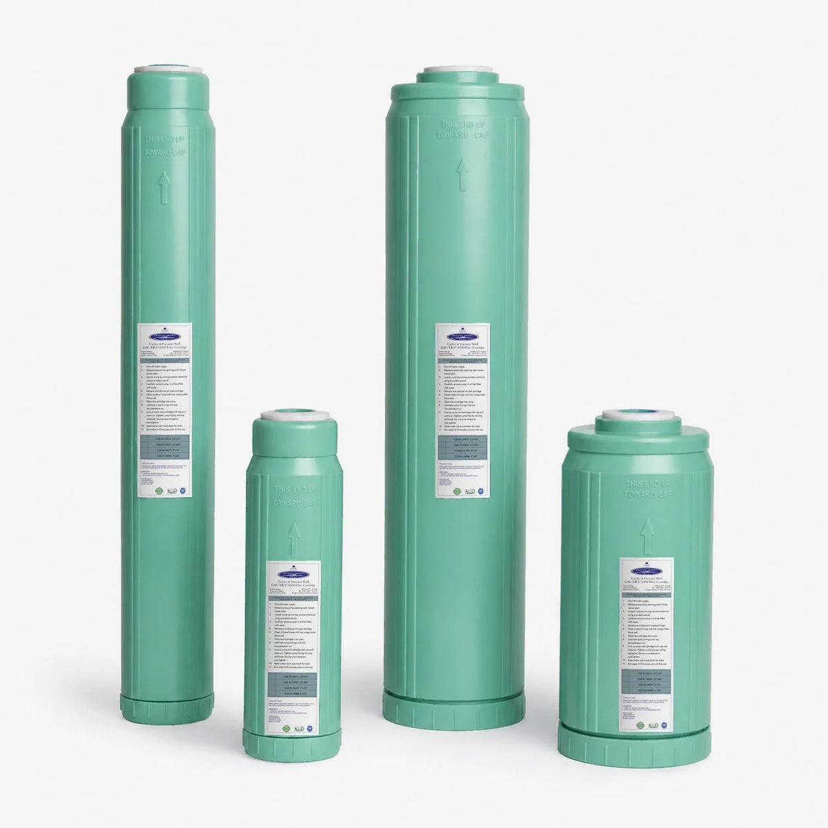 Crystal Quest Calcite & Coconut Shell GAC Replacement Filter Cartridge, 0.5 to 6 GPM