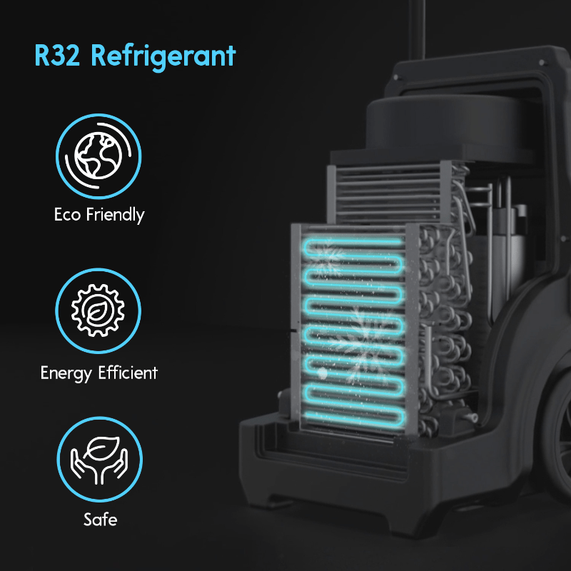 XPOWER Viking LGR commercial dehumidifier CD-90L - feature infographic 3