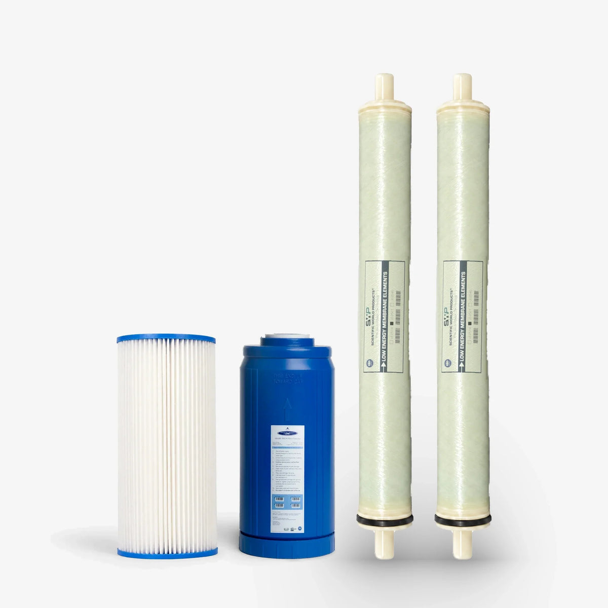 Crystal Quest Whole House RO Replacement Filter Pack, 500, 750 or 1000 GPD, Prefilter or Complete