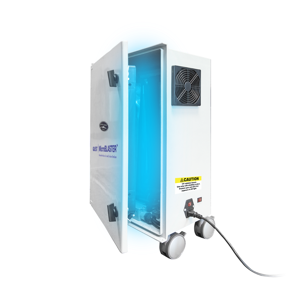 Crystal Quest Micro-Blaster mobile UV air sterilizer CQE-UVX-0125/0250 - alternate view 3
