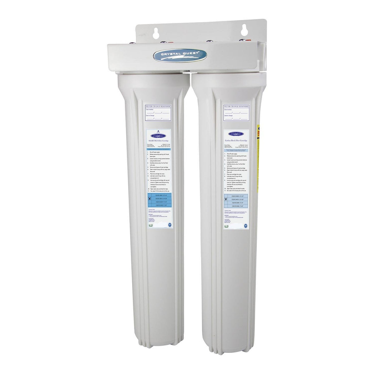 Crystal Quest Mini Whole House Water Filter, SMART Series, 3-6 GPM
