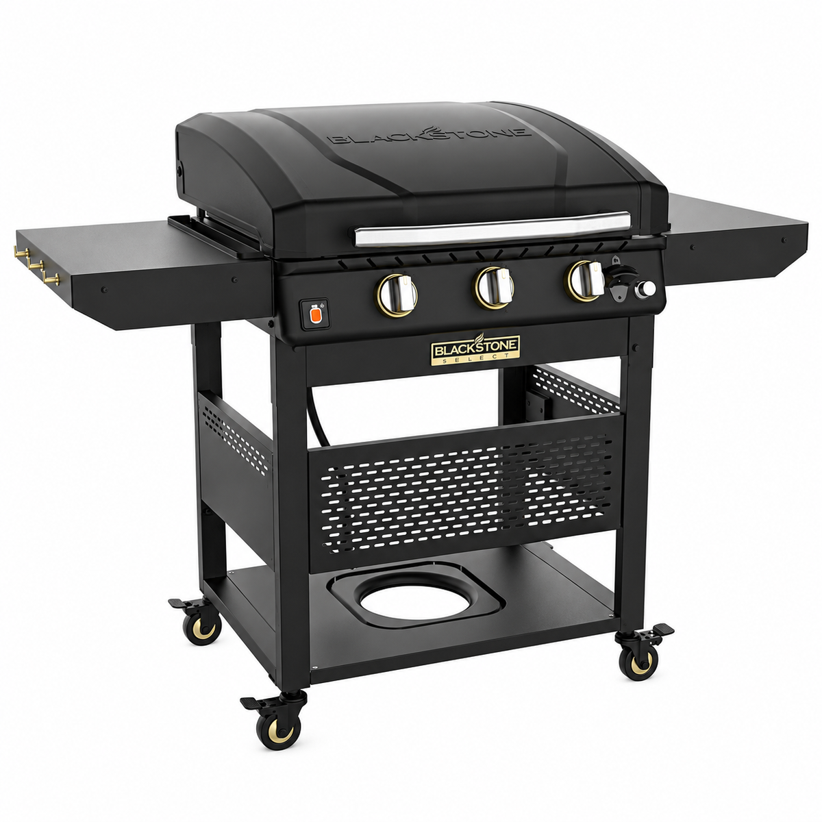 Blackstone Select 28" Liquid Propane Griddle with Side Shelves, Painted Black