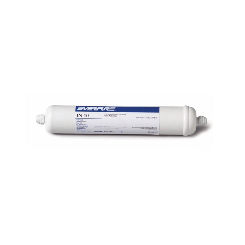 Everpure EV910008 IN-10 Inline Filter with IN-10 10-Inch Cartridge