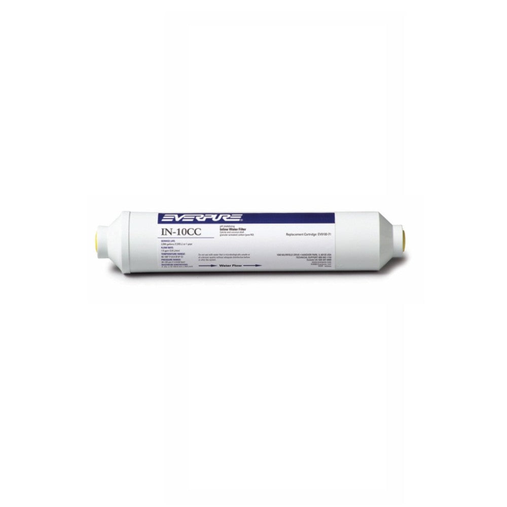 Everpure EV910071 IN-10 CC Inline Filter with (1) IN-10 CC 10 Inches Cartridges