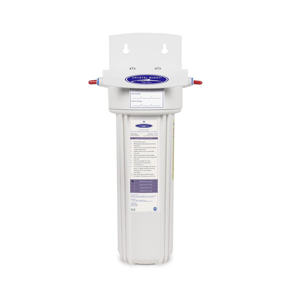 Crystal Quest Fluoride Removal + SMART Refrigerator / In-Line Water Filter System, 7-Stage (CQE-RF-00705)