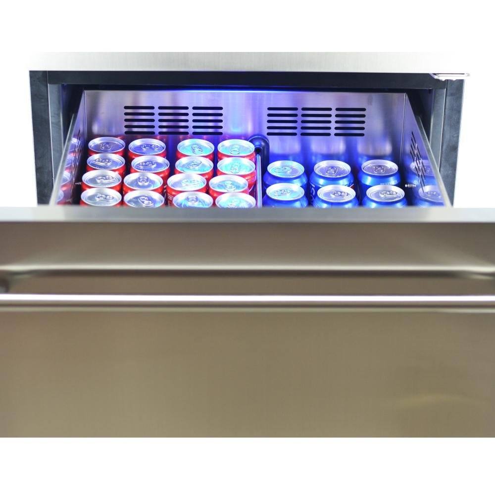 Forno 24-Inch Built-In Compressor Wine Cooler - Dual Zone - 108 Bottles (FWCDR6628-24S)